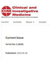 Clinical and Investigative Medicine杂志封面